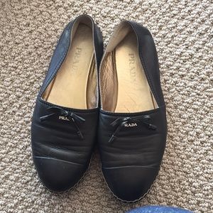 Prada black espadrilles